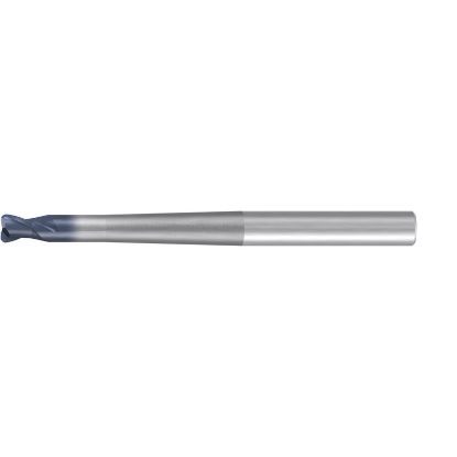 Picture of EMUGE 1980A.00608 DIA 6MM SH 0.3150 LOC 0.2362 OAL 3.9370 End Mill Torus Standard Helix Carbide TiAlN Single End Corner Radius 0.0787 2.00MM TOP-Cut