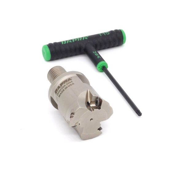 Picture of DAPRA HFEM150-MOD-R3-3C Feed Mill 1.500 Cutter Diameter Screw On M16 Shank 2.750 OAL 3 Flute