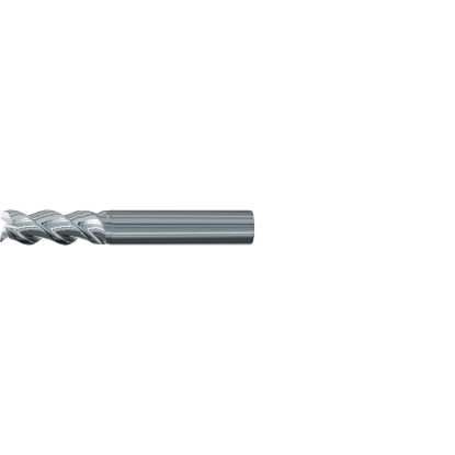 Picture of EMUGE 2544.01 DIA 10MM SH 0.3937 LOC 2.8346 OAL 0.8661 End Mill Standard Flute Variable Helix Carbide Uncoated Single End 45.0° Chamfer Alu-Cut