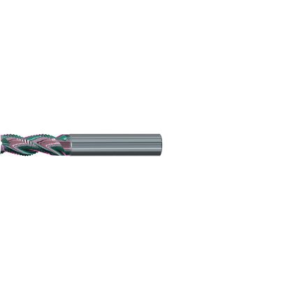 Picture of EMUGE 2548K.004 DIA 4MM SH 0.2362 LOC 0.3150 OAL 2.2441 End Mill Carbide GLT Single End Square Sharp Alu-Cut