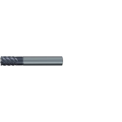 Picture of EMUGE 2813A.0750 DIA 3/4 SH 0.7500 LOC 0.8750 OAL 3.00 End Mill Standard Flute High Helix Carbide TiAlN Single End Corner Radius 0.0500 1.27MM Hard-Cut