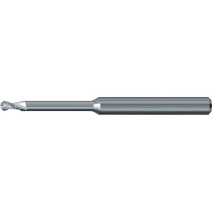 Picture of EMUGE 2621.200424 DIA 2MM SH 0.2362 LOC 0.9449 OAL 1.8504 End Mill Ball Nose Carbide Uncoated Single End Ball Nose Dental Mills