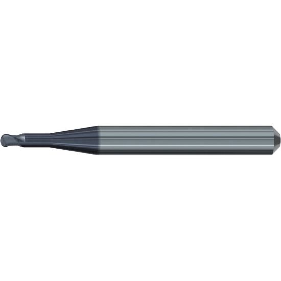 Picture of EMUGE 2627A.300614 DIA 3MM SH 0.2362 LOC 0.5510 OAL 2.2441 End Mill Corner Radius Carbide TiAlN Single End Corner Radius 0.0591 1.50MM Dental Mills