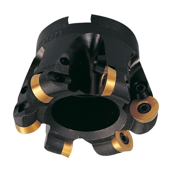 Picture of DIJET DDM-6400AR6-150R-75 Milling Cutter Button Cutter 4.000 Cutter Diameter Face Mill 1.500 Shank 2.480 OAL 6 Flute
