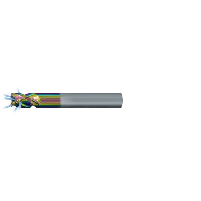 Picture of EMUGE 2891RZ.016020 DIA 16MM SH 0.6299 LOC 0.7874 OAL 3.7795 End Mill Standard Flute/With Coolant Variable Helix Carbide CrN Single End Corner Radius 0.0787 2.00MM Alu-Cut