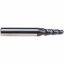 Picture of EMUGE 3440A.08015A DIA 1.50MM SH 0.3150 LOC 0.7480 OAL 2.480 End Mill Taper Flute Carbide TiAlN Single End Ball Nose Turbine Program