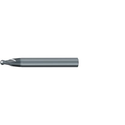 Picture of EMUGE 3442L.04030A DIA 3MM SH 0.3937 LOC 0.2756 OAL 3.1496 End Mill Taper Flute Carbide AlCrN Single End Ball Nose Turbine Program