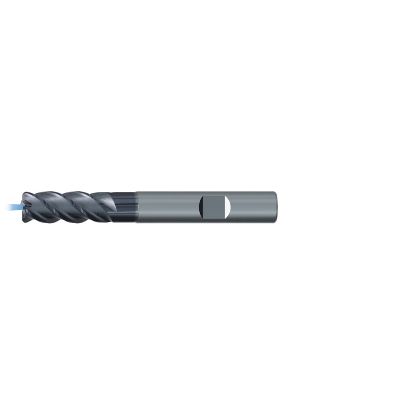 Picture of EMUGE 2653AZ.020040 2653AZ.020040 DIA 20MM SH 0.7874 LOC 1.4961 OAL 4.9606 End Mill Standard Flute Coolant High Helix Carbide TiAlN Single End Square0.1575 4.00MM TiNox-Cut