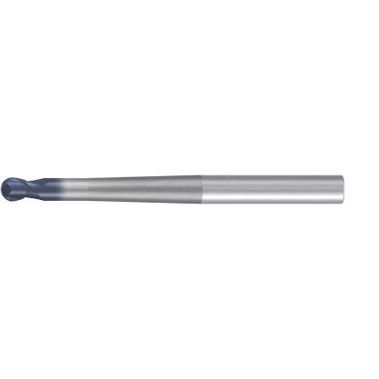 Picture of EMUGE 1960A.010 DIA 10MM SH 0.3937 LOC 0.3150 OAL 4.7244 End Mill Standard Flute Standard Helix Carbide TiAlN Single End Ball Nose TOP-Cut