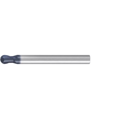 Picture of EMUGE 1879A.020 DIA 20MM SH 0.7874 LOC 1.0236 OAL 5.9055 End Mill Standard Flute Standard Helix Carbide TiAlN Single End Ball Nose Hard-Cut