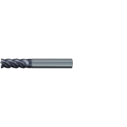 Picture of EMUGE 2892A.010 DIA 10MM SH 0.3937 LOC 0.8661 OAL 2.8346 End Mill Carbide TiAlN Single End 45.0° Chamfer Multi-Cut