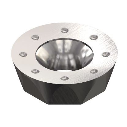 Picture of DAPRA RDCH10-D DMK30-HP Milling Insert Round 0.197 Corner Radius AlCrN