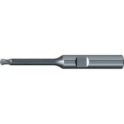 Picture of EMUGE 2601E.100620 DIA 1MM SH 0.2362 LOC 0.7874 OAL 2.0866 End Mill Ball Nose Carbide Diamond Single End Ball Nose Dental Mills