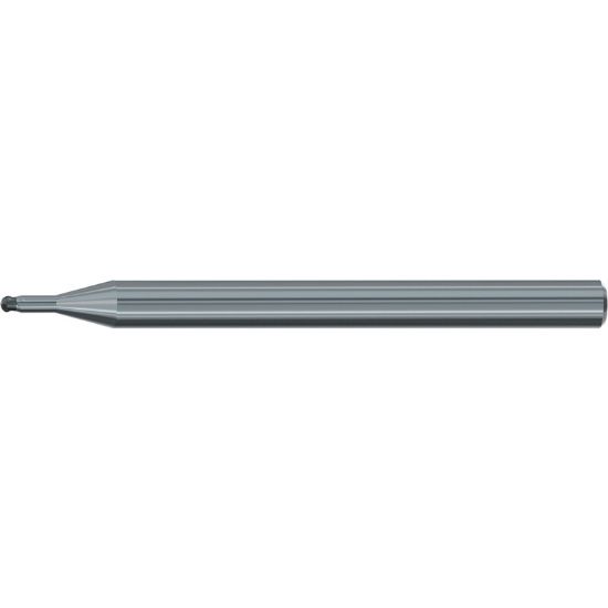Picture of EMUGE 2619.04 DIA 0.40MM SH 0.1575 LOC 0.0118 OAL 1.968 End Mill Standard Flute Standard Helix CBN Uncoated Single End Corner Radius 0.0079 0.20MM Micro