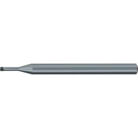 Picture of EMUGE 2640.1502 DIA 1.50MM SH 0.1575 LOC 0.0433 OAL 1.968 End Mill Torus Standard Helix CBN Uncoated Single End Corner Radius 0.0079 0.20MM Micro