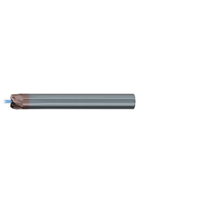 Picture of EMUGE 2677AZ.009010 DIA 6MM SH 0.2362 LOC 0.1378 OAL 3.1496 End Mill Taper Flute Carbide TiAlN Single End Corner Radius 0.0394 1.00MM Turbine Program