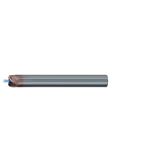 Picture of EMUGE 2677AZ.009010 DIA 6MM SH 0.2362 LOC 0.1378 OAL 3.1496 End Mill Taper Flute Carbide TiAlN Single End Corner Radius 0.0394 1.00MM Turbine Program