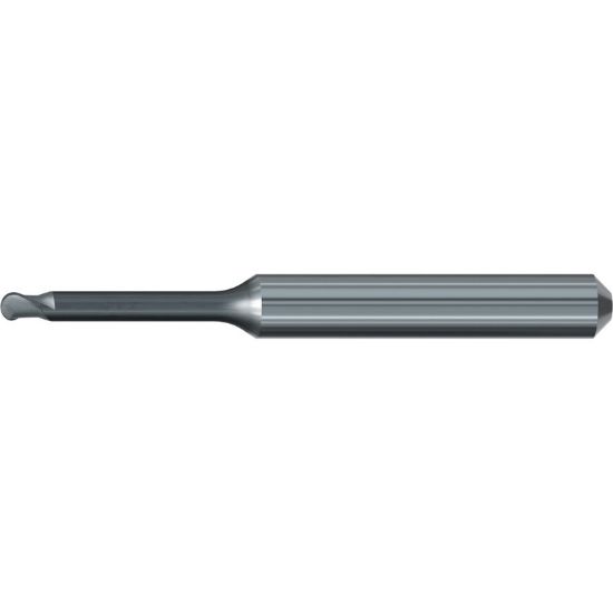 Picture of EMUGE 2600E.100618 DIA 1MM SH 0.2362 LOC 0.7087 OAL 2.2441 End Mill Ball Nose Carbide Diamond Single End Ball Nose Dental Mills