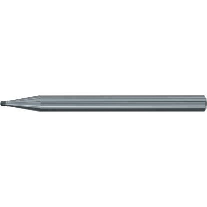 Picture of EMUGE 2618.08 DIA 0.80MM SH 0.1575 LOC 0.0236 OAL 1.968 End Mill Standard Flute Standard Helix CBN Uncoated Single End Corner Radius 0.0157 0.40MM Micro
