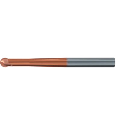 Picture of EMUGE 1935A.012160 DIA 12MM SH 0.4724 LOC 0.3543 OAL 6.2992 End Mill Standard Flute High Helix Carbide TiAlN Single End Ball Nose TOP-Cut