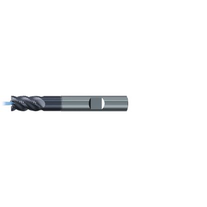 Picture of EMUGE 2869AZ.020 DIA 20MM SH 0.7874 LOC 1.1811 OAL 4.0945 End Mill Carbide TiAlN Single End Square Sharp Multi-Cut