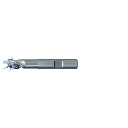 Picture of EMUGE 2884 Z.025040 DIA 25MM SH 0.9843 LOC 1.1811 OAL 4.9213 End Mill Standard Flute/With Coolant Variable Helix Carbide Uncoated Single End Corner Radius 0.1575 4.00MM Alu-Cut
