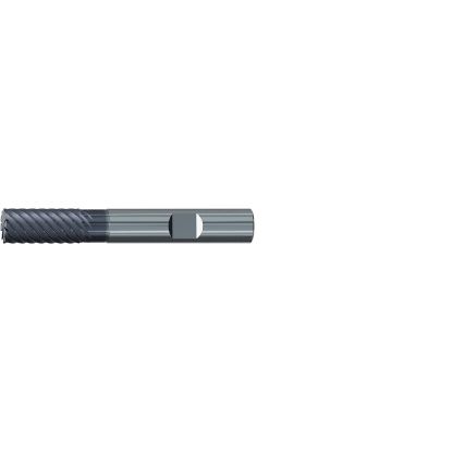 Picture of EMUGE 2886A.016 DIA 16MM SH 0.6299 LOC 1.2598 OAL 3.6220 End Mill Standard Flute Variable Helix Carbide TiAlN Single End 45.0° Chamfer Jet-Cut