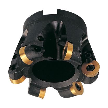 Picture of DIJET DDM-5300-110R-75AR Milling Cutter Button Cutter 3.000 Cutter Diameter Face Mill 1.000 Shank 2.000 OAL 5 Flute