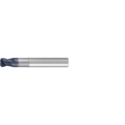 Picture of EMUGE 1996A.01216 DIA 12MM SH 0.6299 LOC 0.3937 OAL 3.6220 End Mill Torus Standard Helix Carbide TiAlN Single End Corner Radius 0.1575 4.00MM Hard-Cut