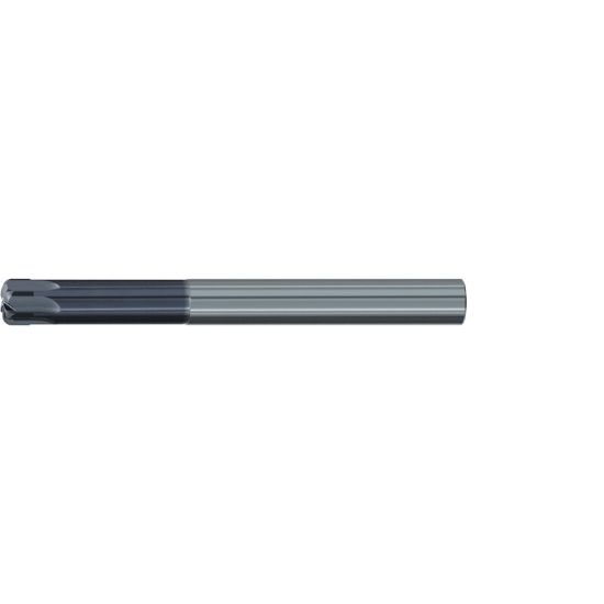 Picture of EMUGE 2877A.010010 DIA 10MM SH 0.3937 LOC 0.2362 OAL 3.9370 End Mill Torus Standard Helix Carbide TiAlN Single End Corner Radius 0.0394 1.00MM Hard-Cut
