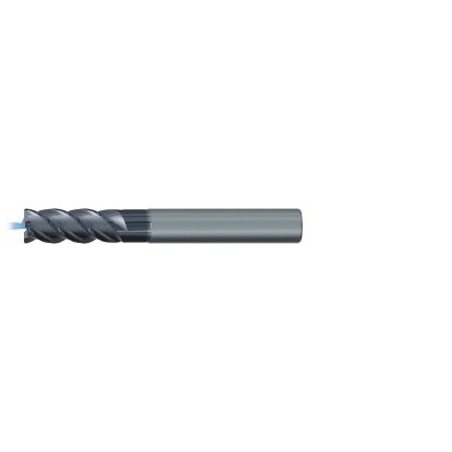 Picture of EMUGE 2650AZ.020 DIA 20MM SH 0.7874 LOC 1.4961 OAL 4.9606 End Mill Standard Flute Coolant High Helix Carbide TiAlN Single End Square Sharp TiNox-Cut