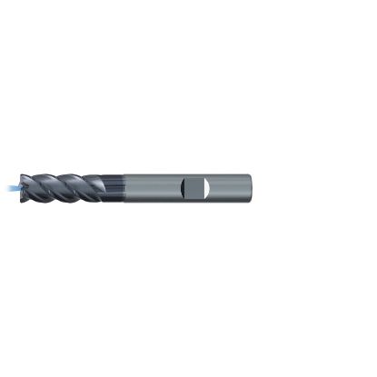 Picture of EMUGE 2651AZ.020 DIA 20MM SH 0.7874 LOC 1.4961 OAL 4.9606 End Mill Standard Flute Coolant High Helix Carbide TiAlN Single End Square Sharp TiNox-Cut