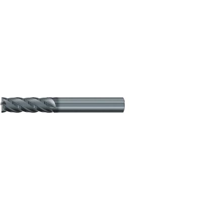 Picture of EMUGE 2996L.01875 DIA 3/16 SH 0.1875 LOC 0.7500 OAL 2.50 End Mill Standard Flute Variable Helix Carbide AlCrN Single End Square Sharp Top-CUT VAR