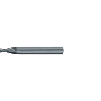 Picture of EMUGE 3444L.08004A DIA 4MM SH 0.3937 LOC 0.3150 OAL 3.1496 End Mill Taper Flute Carbide AlCrN Single End Corner Radius 0.0157 0.40MM Turbine Program