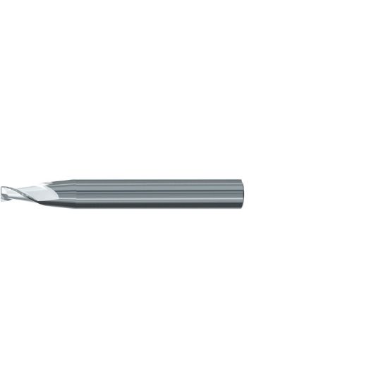 Picture of EMUGE 3445.04004A DIA 4MM SH 0.3150 LOC 0.3150 OAL 2.4803 End Mill Taper Flute Carbide Uncoated Single End Corner Radius 0.0157 0.40MM Turbine Program