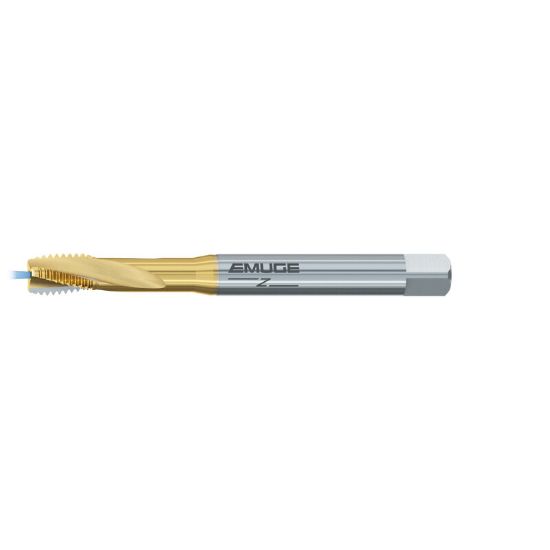 Picture of EMUGE BU573701.5009 Tap 1/4-20.00TPI Mod Bottom NC/UNC DINSI 2.0P-3.0P Coolant Carbide HSSE TiN