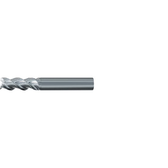 Picture of EMUGE 2544.008 DIA 8MM SH 0.3150 LOC 2.4803 OAL 0.7480 End Mill Standard Flute Variable Helix Carbide Uncoated Single End 45.0° Chamfer Alu-Cut