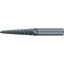 Picture of EMUGE 3548L.04030A DIA 6MM SH 0.6299 LOC 2.9134 OAL 5.5118 End Mill Taper Flute Carbide AlCrN Single End Ball Nose Turbine Program