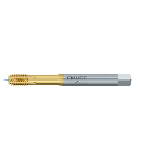 Picture of EMUGE BW92F000.5045 Tap 3/8-24.00TPI Mod Bottom NF/UNF/UNEF DINSI 2.0P-3.0P Coolant Carbide HSSE TiN