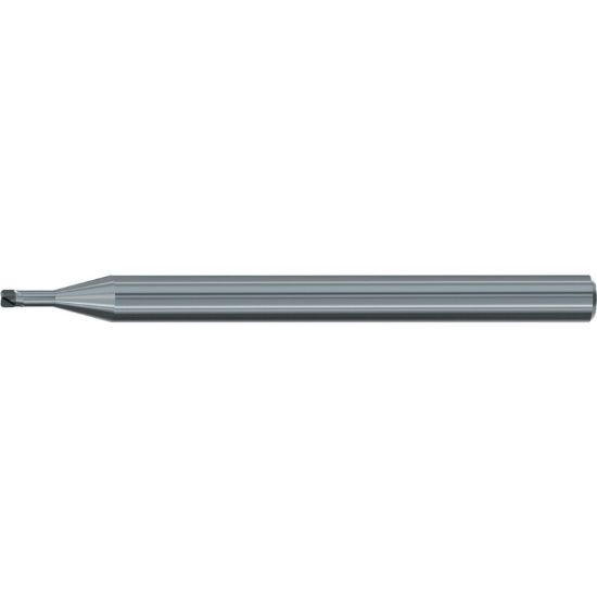Picture of EMUGE 2639.0401 DIA 0.40MM SH 0.1575 LOC 0.0118 OAL 1.968 End Mill Torus Standard Helix CBN Uncoated Single End Corner Radius 0.0039 0.10MM Micro