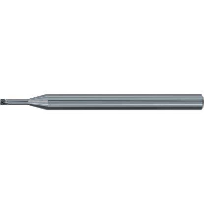 Picture of EMUGE 2640.1002 DIA 1MM SH 0.1575 LOC 0.0315 OAL 1.9685 End Mill Torus Standard Helix CBN Uncoated Single End Corner Radius 0.0079 0.20MM Micro