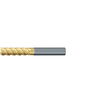 Picture of EMUGE 2644T.020 DIA 20MM SH 0.7874 LOC 0.7874 OAL 5.1181 End Mill Standard Flute Variable Helix Carbide TiN + TiAIN Single End Square Sharp TiNox-Cut