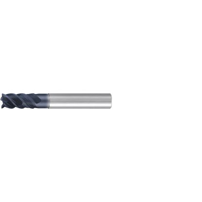 Picture of EMUGE 2815A.1000 DIA 1 SH 1.00 LOC 1.50 OAL 4.00 End Mill Standard Flute High Helix Carbide TiAlN Single End Corner Radius 0.0500 1.27MM Jet-Cut