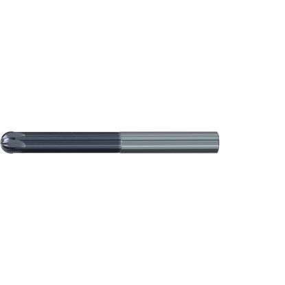 Picture of EMUGE 2837A.016 DIA 16MM SH 0.6299 LOC 0.3150 OAL 4.7244 End Mill Standard Flute Standard Helix Carbide TiAlN Single End Ball Nose Hard-Cut