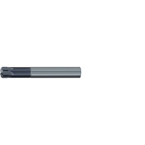 Picture of EMUGE 2876A.010 DIA 10MM SH 0.3937 LOC 0.2362 OAL 2.8346 End Mill Torus Standard Helix Carbide TiAlN Single End Corner Radius 0.0984 2.50MM Hard-Cut