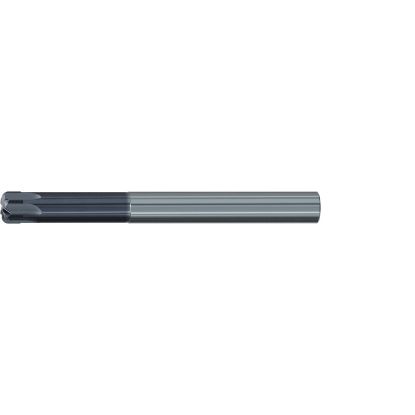 Picture of EMUGE 2877A.010 DIA 10MM SH 0.3937 LOC 0.2362 OAL 3.9370 End Mill Torus Standard Helix Carbide TiAlN Single End Corner Radius 0.0984 2.50MM Hard-Cut