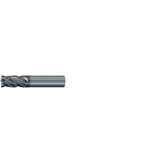 Picture of EMUGE 2992L.01875 DIA 3/16 SH 0.1875 LOC 0.3750 OAL 2.00 End Mill Standard Flute Variable Helix Carbide AlCrN Single End Square Sharp Top-CUT VAR