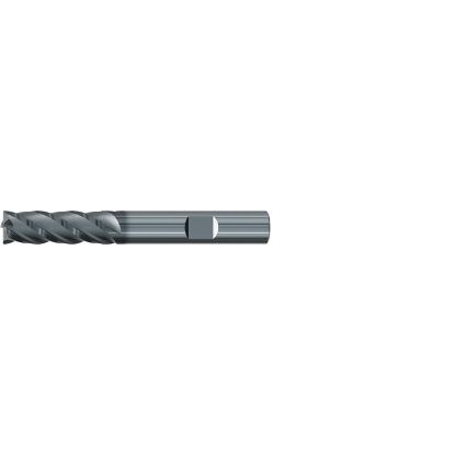 Picture of EMUGE 2997L.1000 DIA 1 SH 1.00 LOC 2.2500 OAL 5.00 End Mill Standard Flute Variable Helix Carbide AlCrN Single End Square Sharp Top-CUT VAR