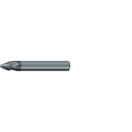Picture of EMUGE 3540L.1615AA DIA 16MM SH 0.6299 LOC 0.7283 OAL 4.2520 End Mill Taper Form Carbide AlCrN Single End Corner Radius Sharp Circle Segment Cutters