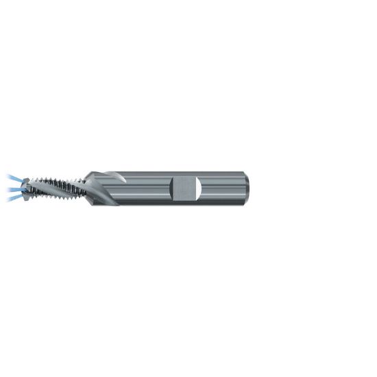 Picture of EMUGE GF442251.0112 Carbide Thread Mill M12 x 1.75MM 0.389 Cutter Diameter 1.175 LOC 3.740 OAL 3 Flute Carbide